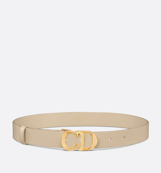 C Est Luxury Dior Belt Rope Beige Smooth Calfskin 30 mm