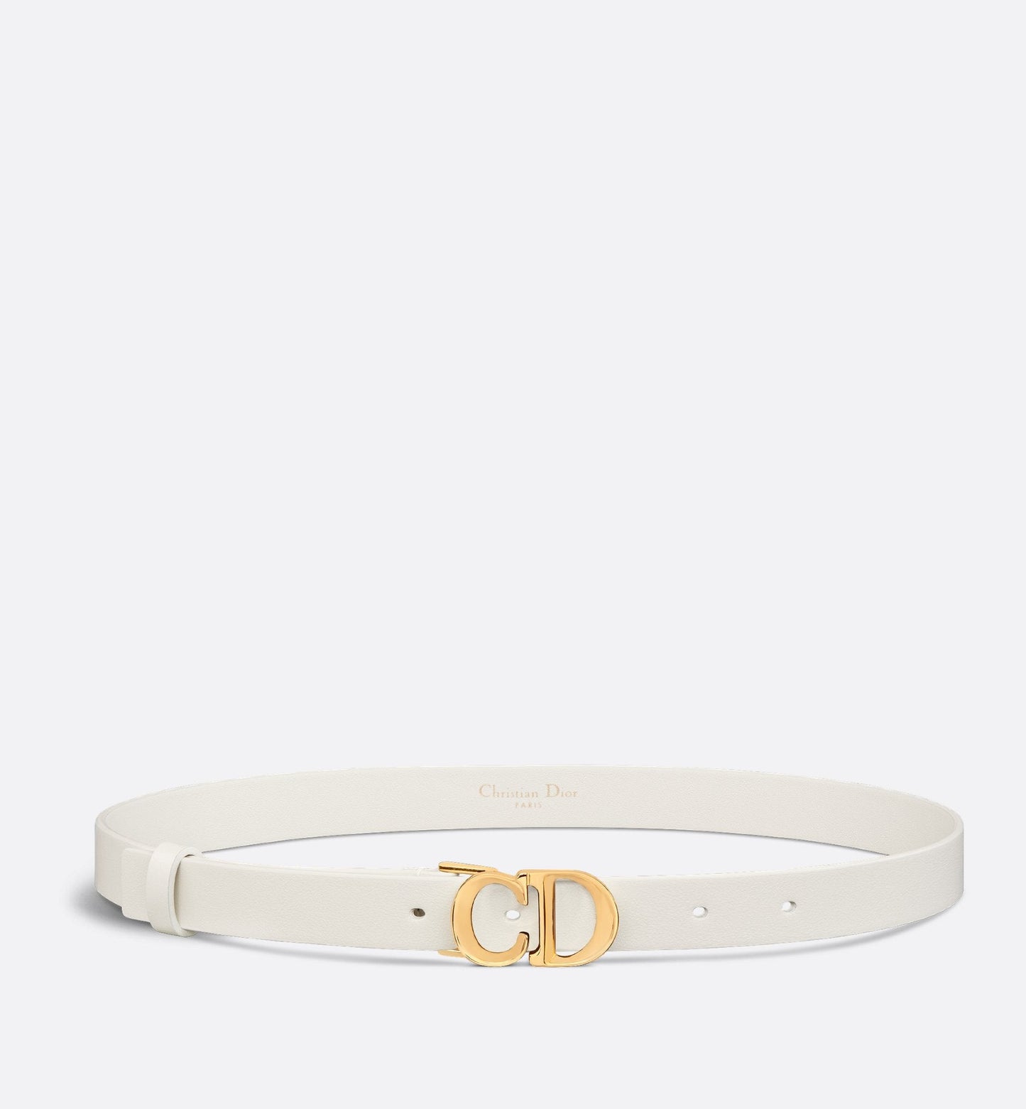 C Est Luxury Dior Belt Latte Smooth Calfskin 20 mm