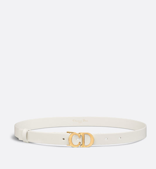 C Est Luxury Dior Belt Latte Smooth Calfskin 20 mm