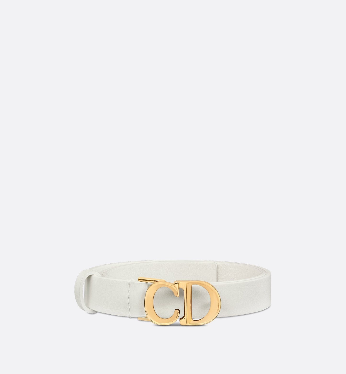 C Est Luxury Dior Belt Latte Smooth Calfskin 20 mm