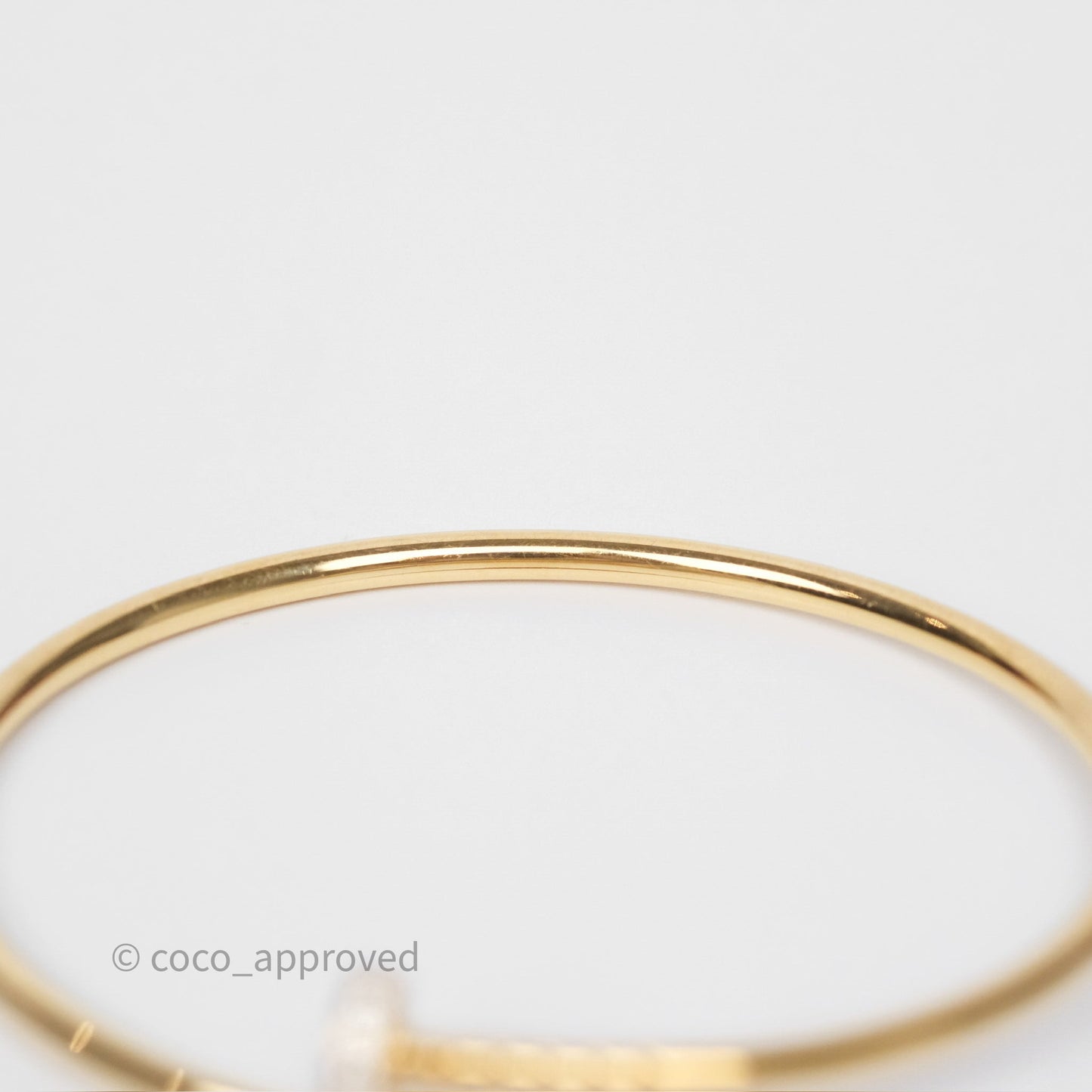 Cartier Small Juste Un Clou Bracelet 18K Yellow Gold Diamonds