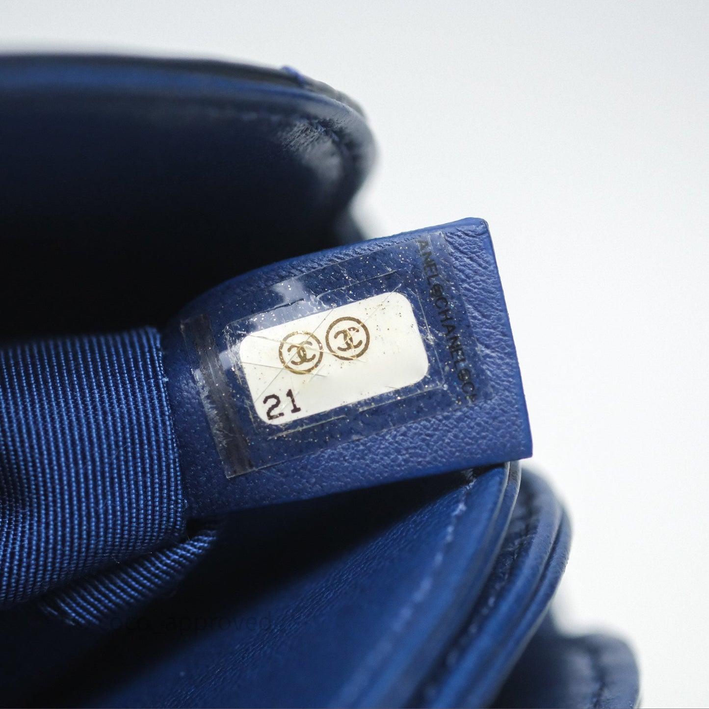 Chanel Quilted Bowling Tote Royal Blue Patent Silver Hardware