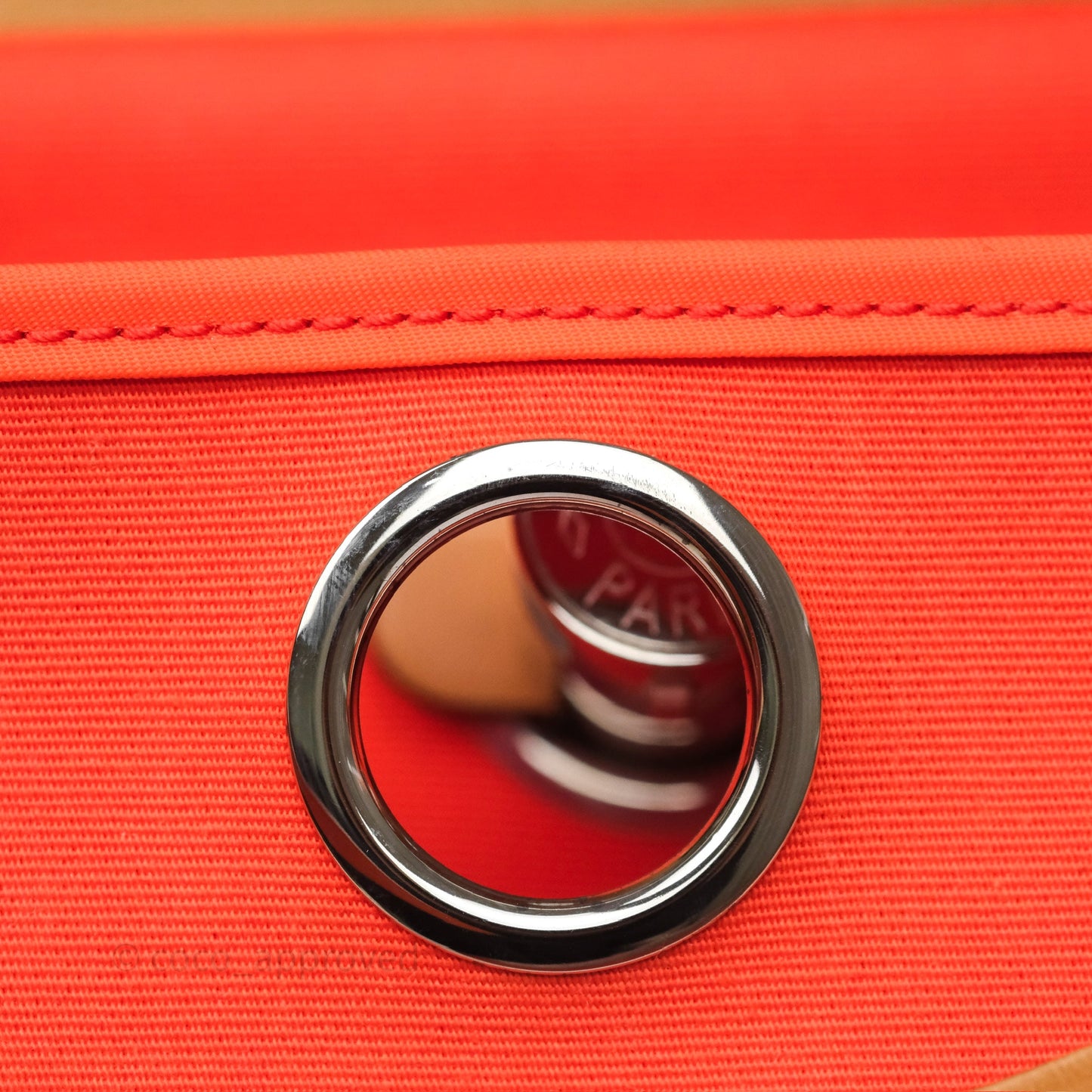 Hermès Herbag Zip 31 Capucine 9T / Fauve 34 Canvas Palladium Hardware