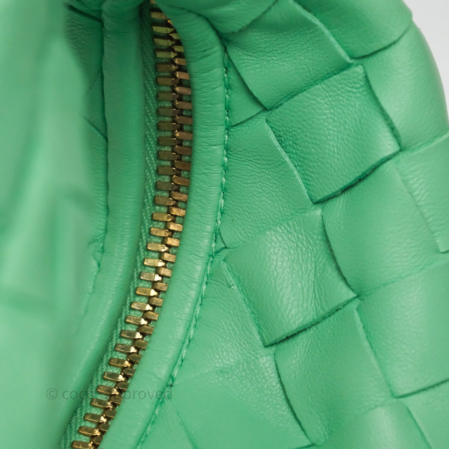 Bottega Veneta Mini Jodie Bag Green Intrecciato Lambskin