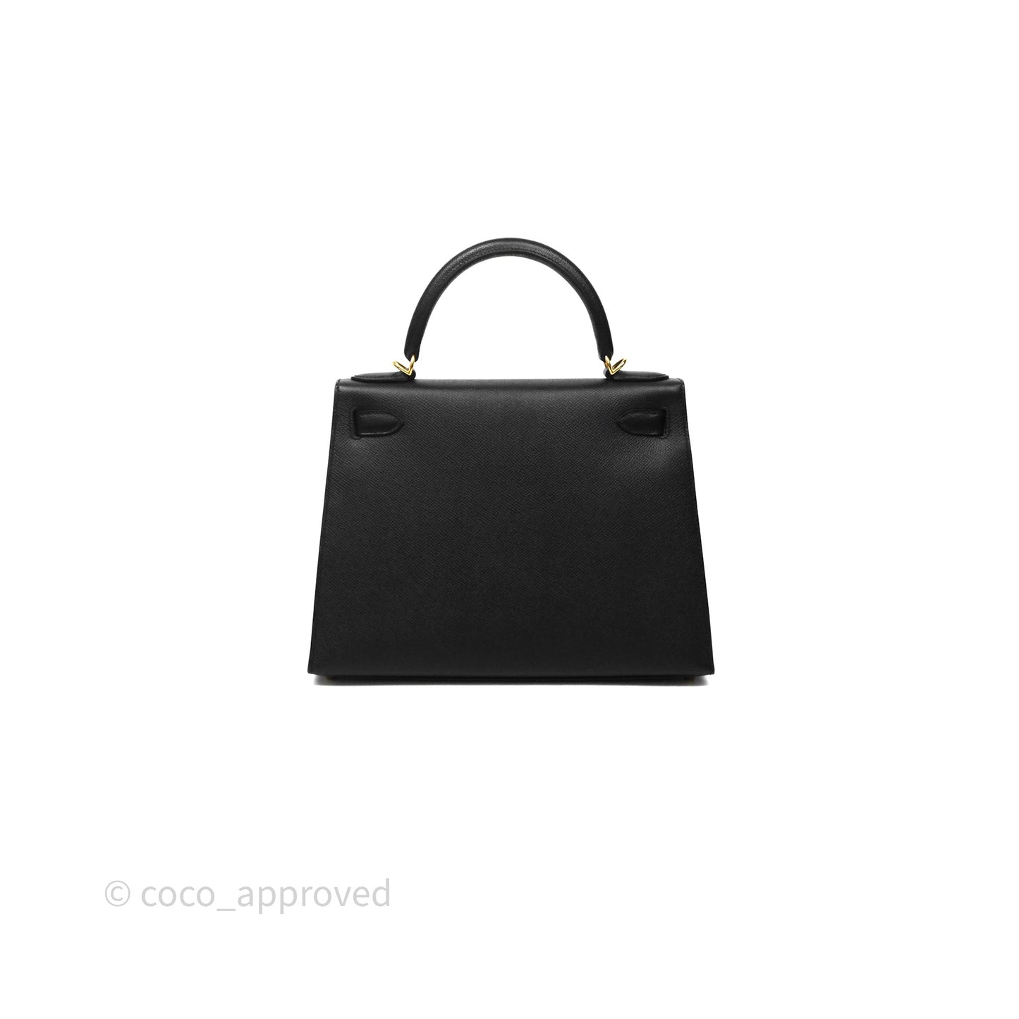 Hermès Kelly 28 Noir 89 Epsom Gold Hardware