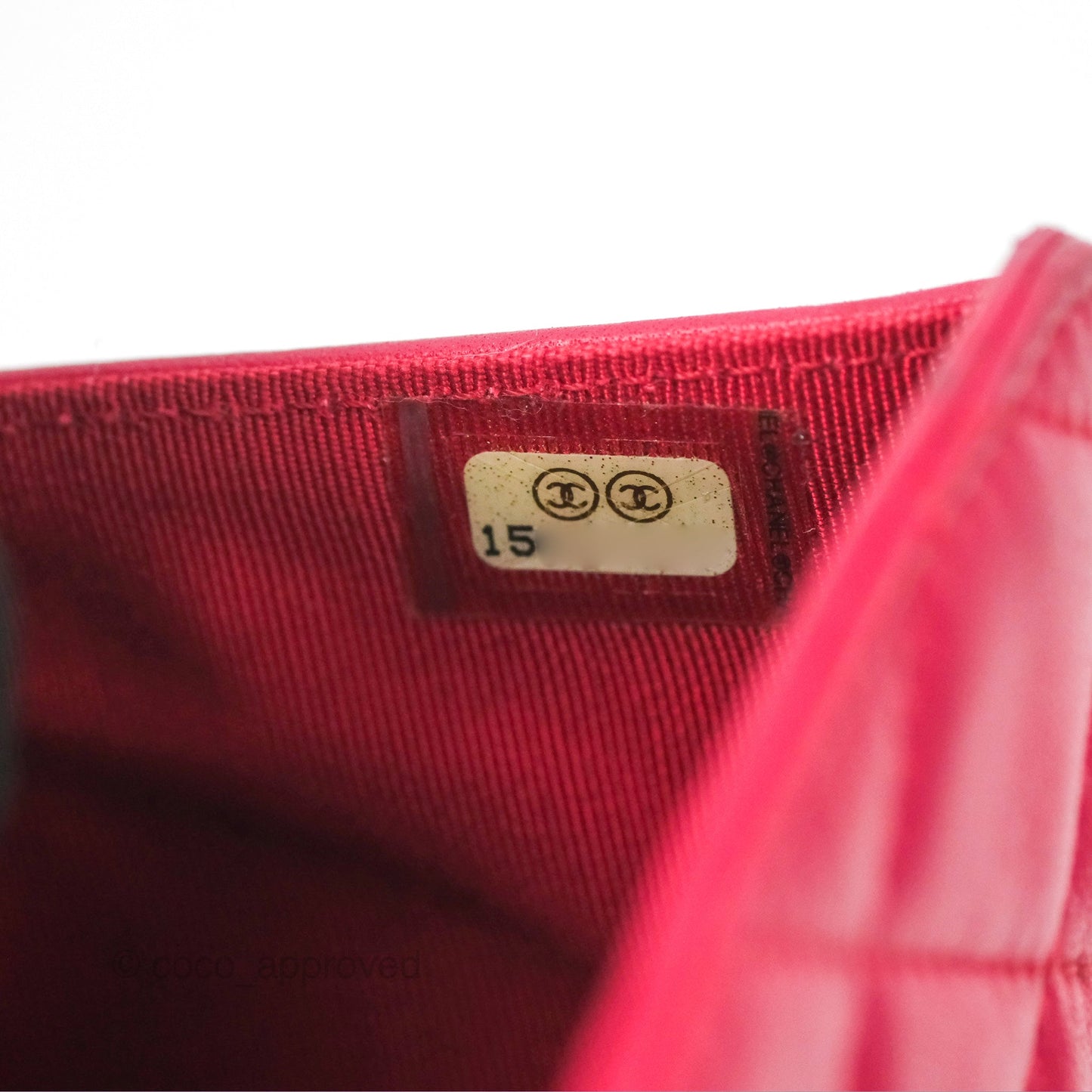 Chanel Quilted Classic French Wallet Lambskin Red Silver Hardware
