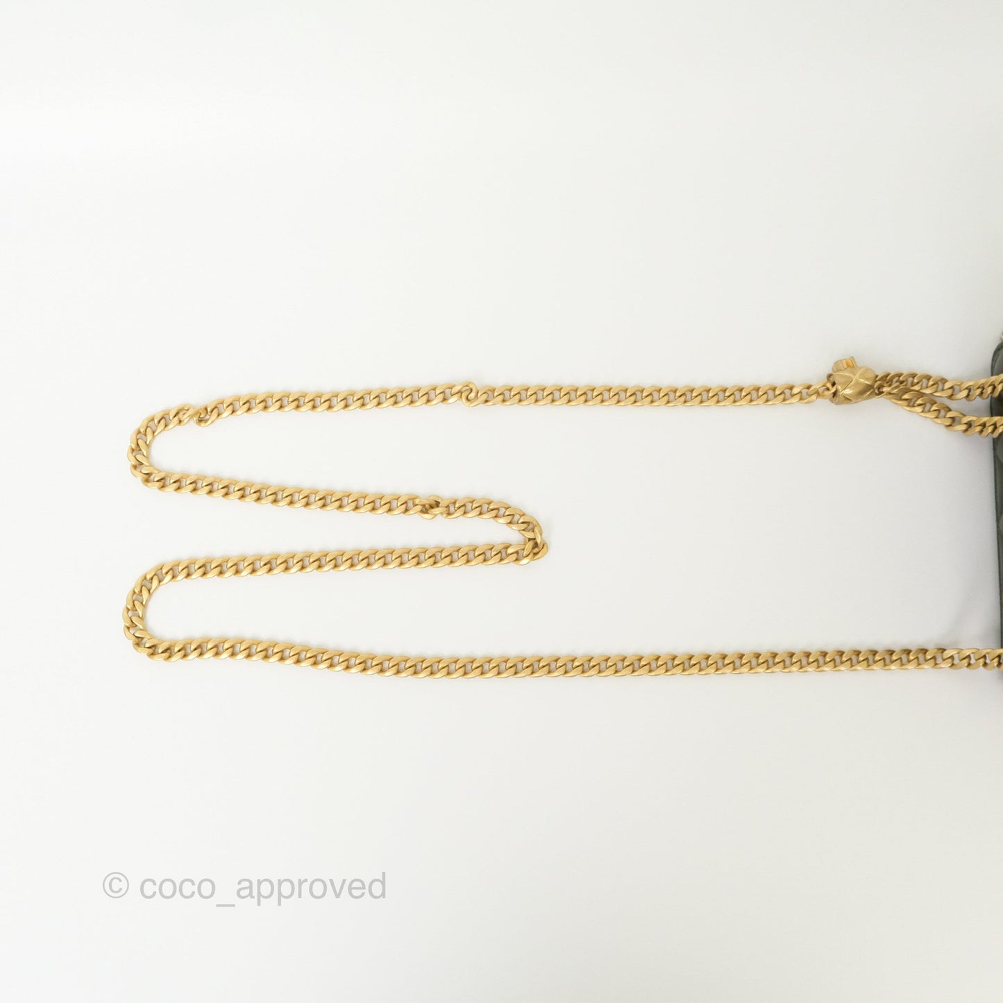 Chanel All Slide Vanity with Adjustable Chain Dark Olive Green Lambskin Aged Gold Hardware