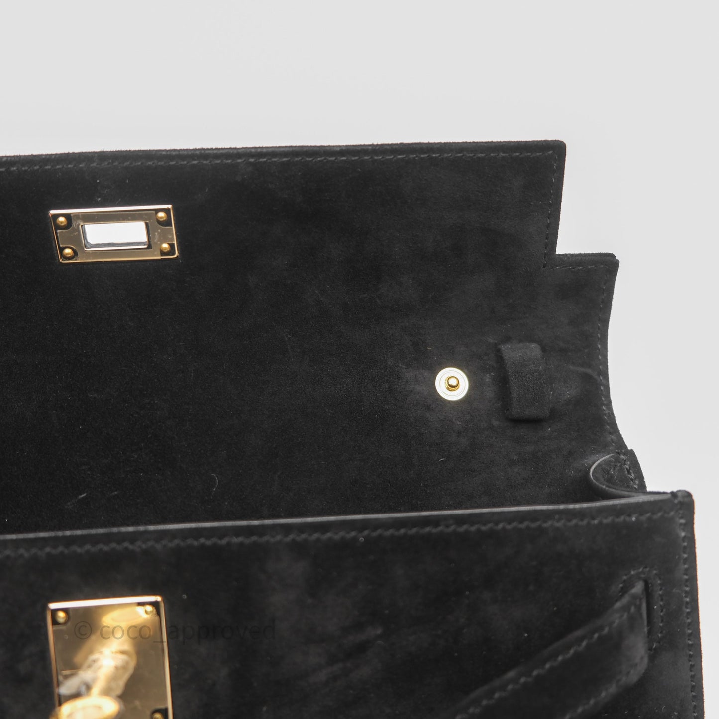 Hermès Kelly Elan Black Noir 89 Doblis Gold Hardware