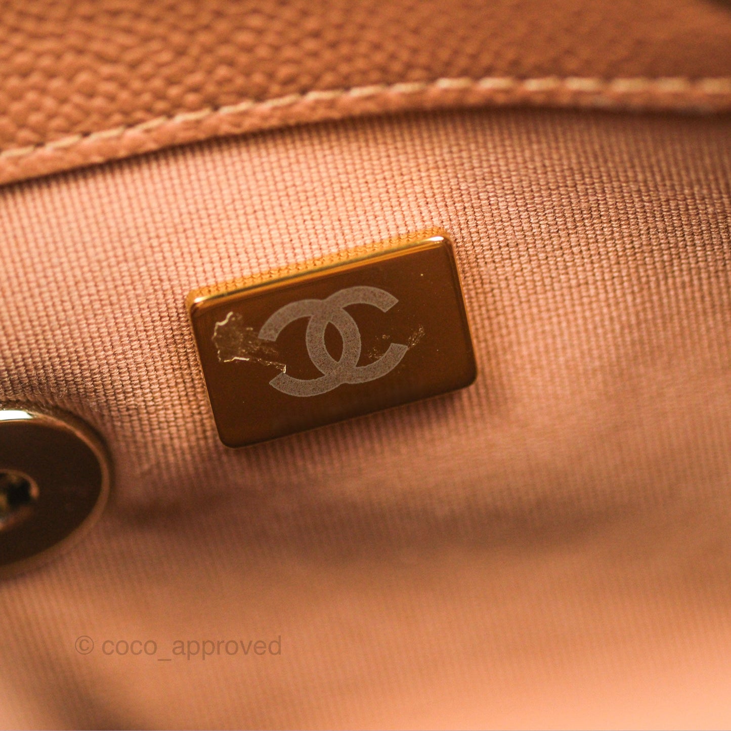 Chanel Duma Backpack Medium Dark Beige Caviar Gold Hardware