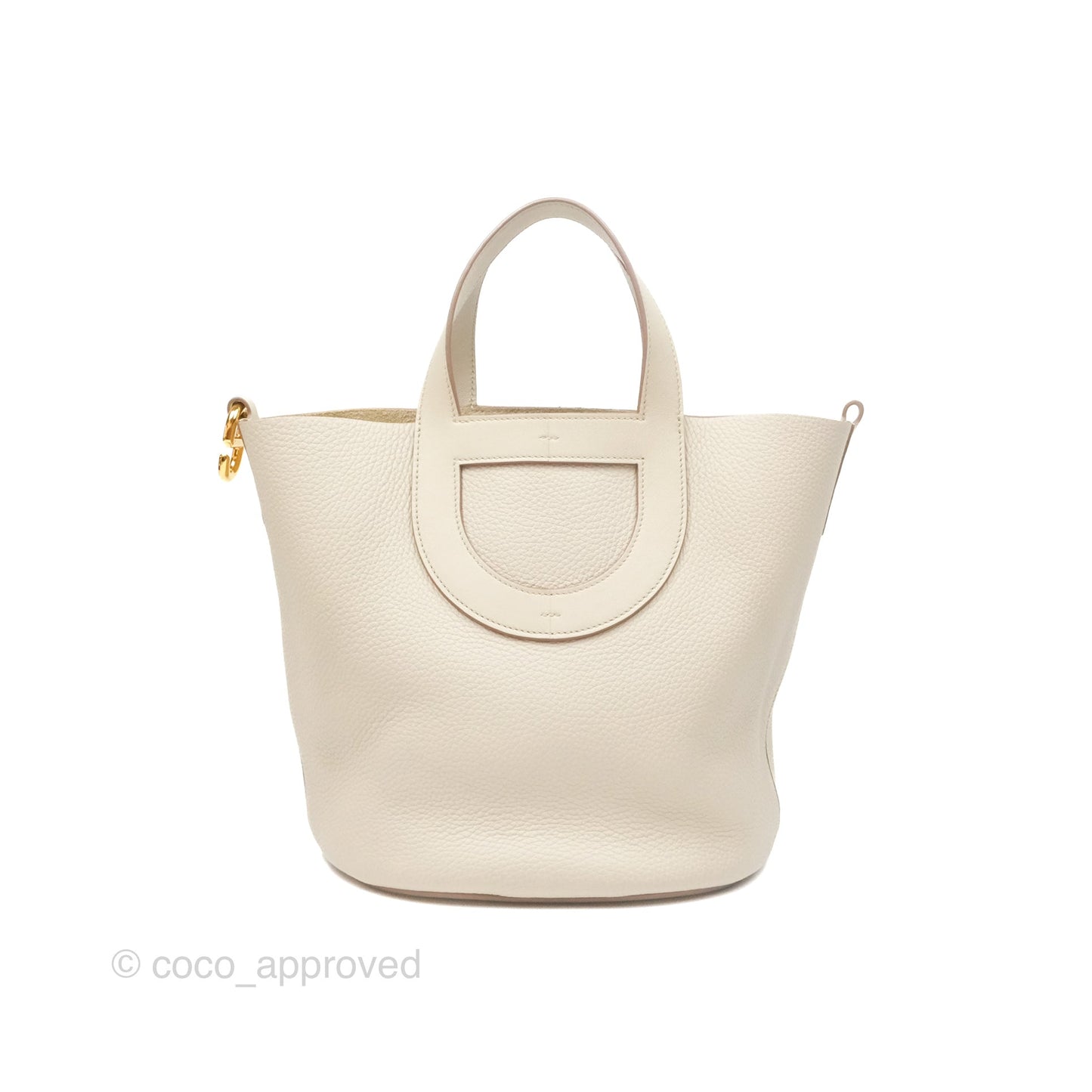 Hermes In-The-Loop 23 Beton Clemence Gold Hardware