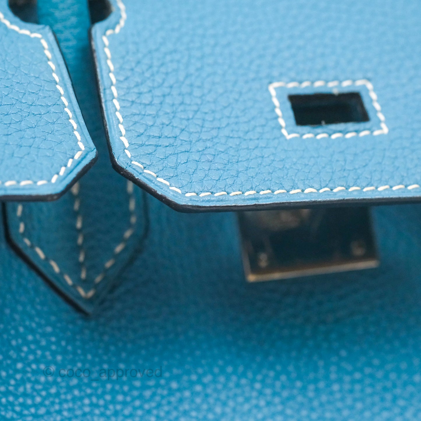 Hermès Birkin 30 Blue Jean Togo Palladium Hardware