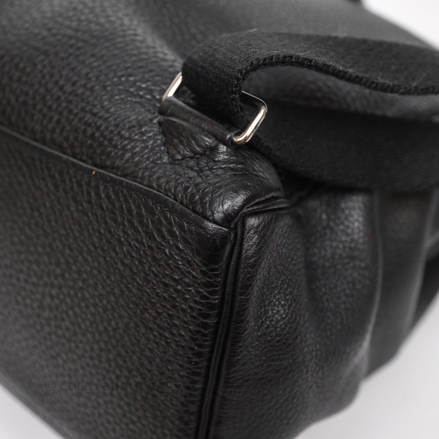 Hermès Kelly Ado Backpack GM Black Noir 89 Togo Palladium Hardware
