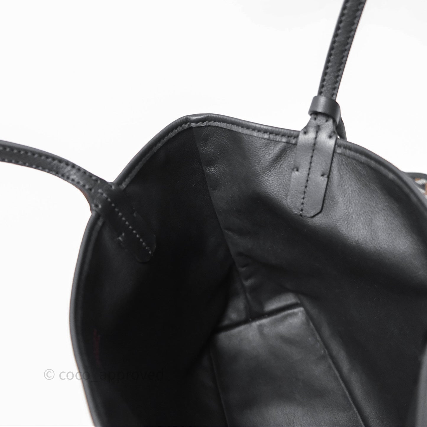 Goyard Anjou Mini Bag Goyardine Canvas Black
