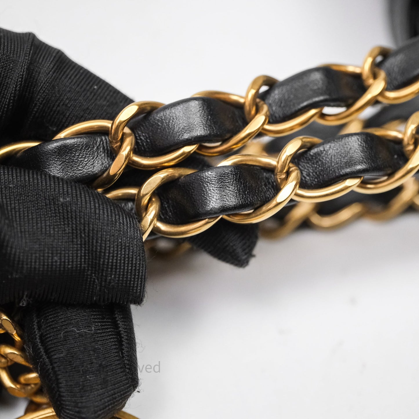 Chanel 22 Bag Medium Black Crumpled Calfskin Aged Gold Hardware