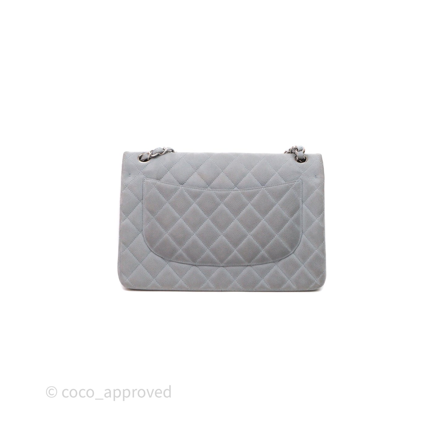 Chanel Jumbo Double Flap Grey Caviar Gold Hardware⁣⁣