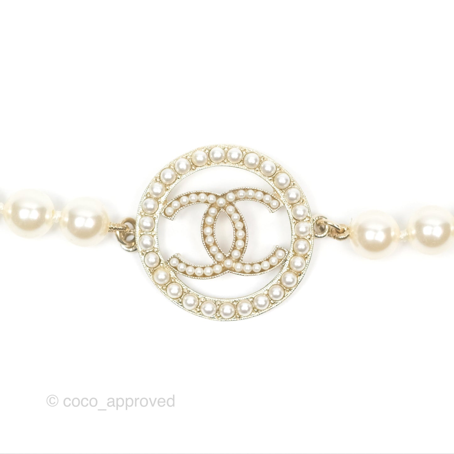 Chanel Pearl CC Bracelet Gold 17A