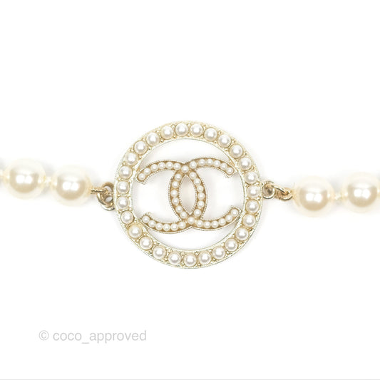 Chanel Pearl CC Bracelet Gold 17A