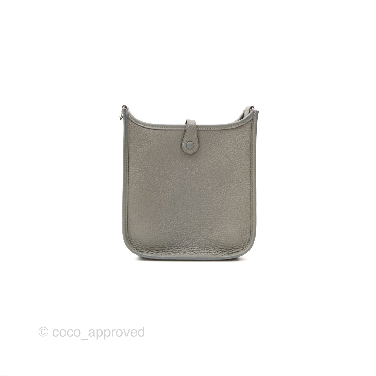 Hermès Mini Evelyne 16 Gris Meyer 0L Clemence Palladium Hardware