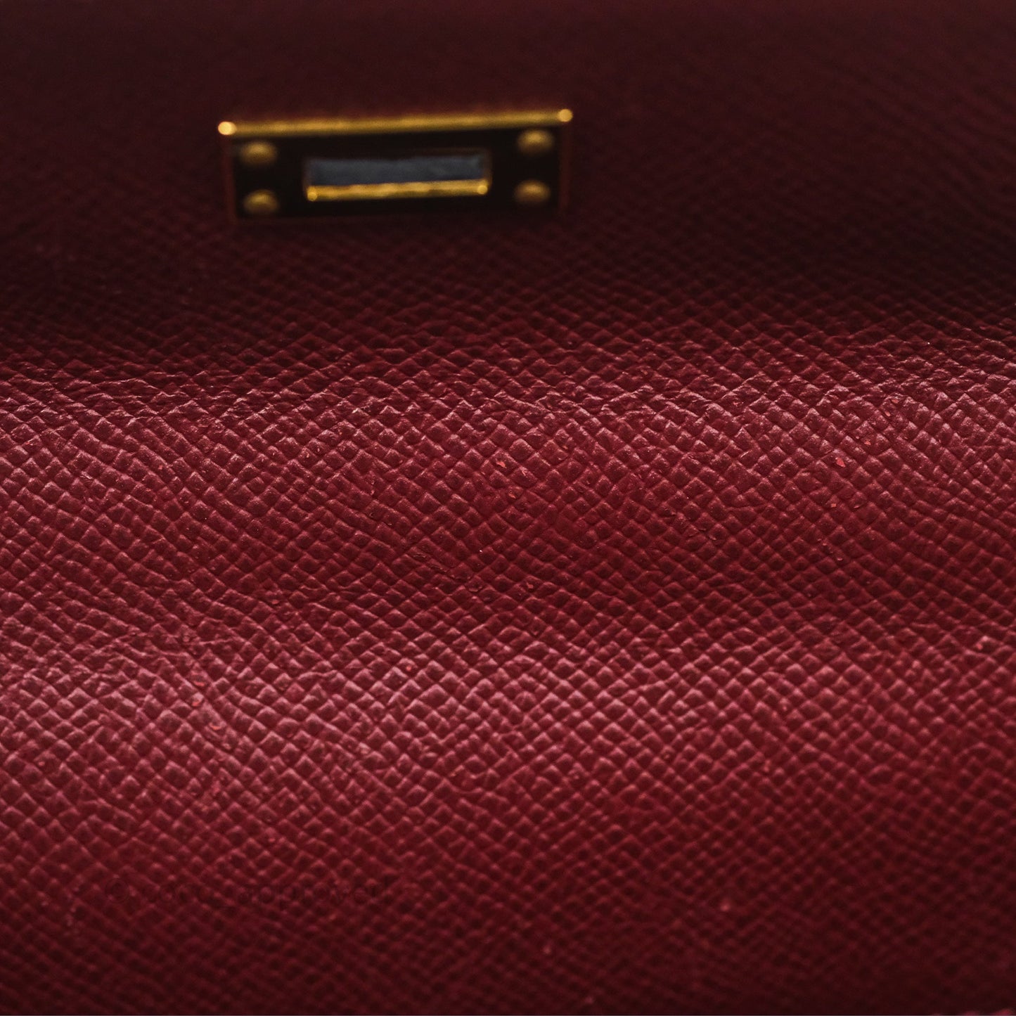 Hermès Sellier Kelly 25 Rouge H Epsom Gold Hardware