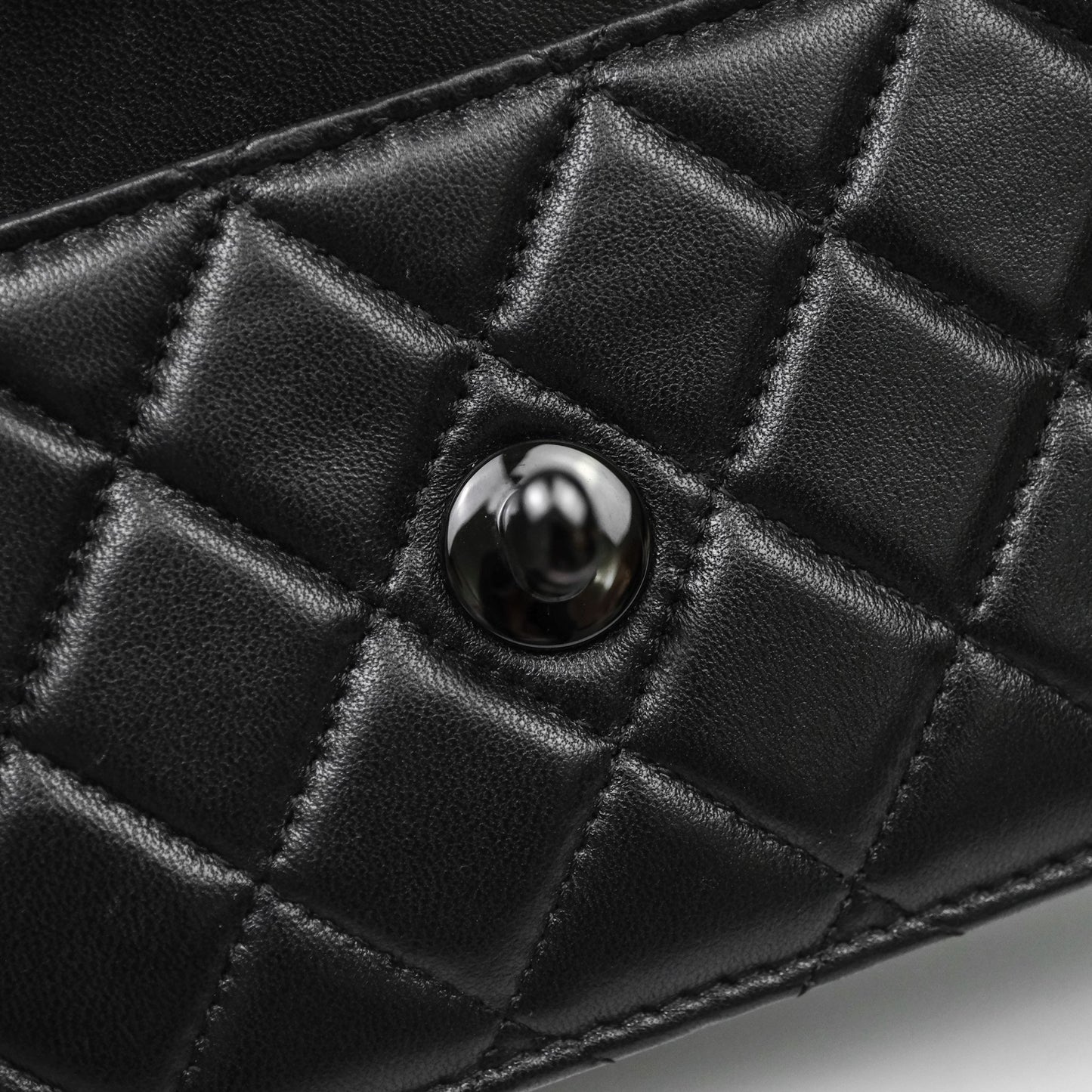 Chanel Quilted Trendy CC WOC Wallet On Chain So Black Lambskin