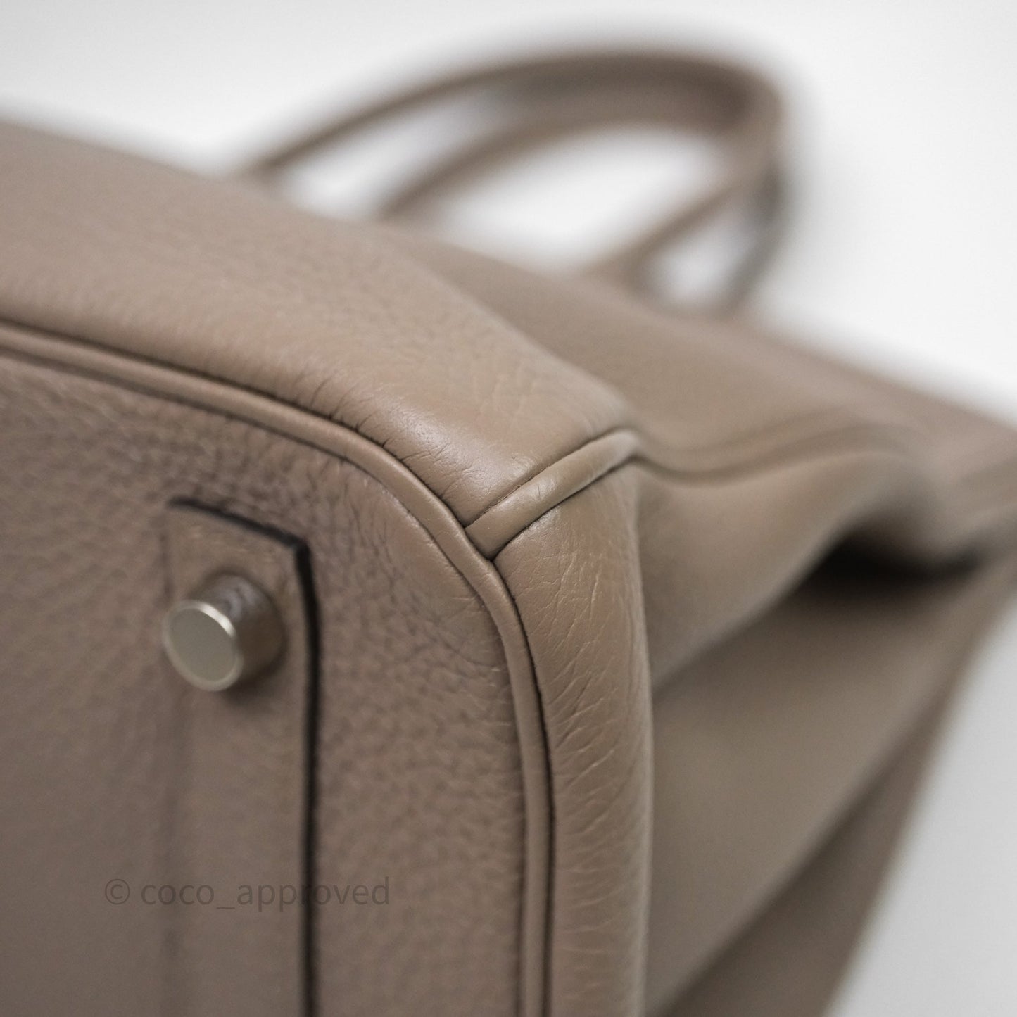Hermès Birkin 30 Gris Asphalt M8 Togo Palladium Hardware