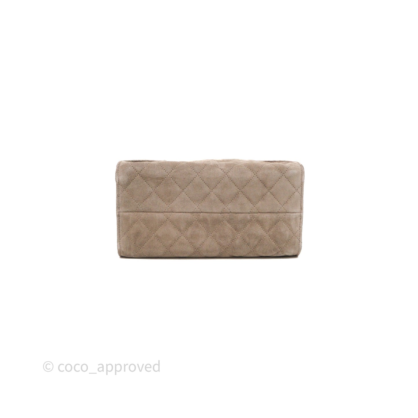 Chanel 25 Small Suede Calfskin Aged Gold Hardware