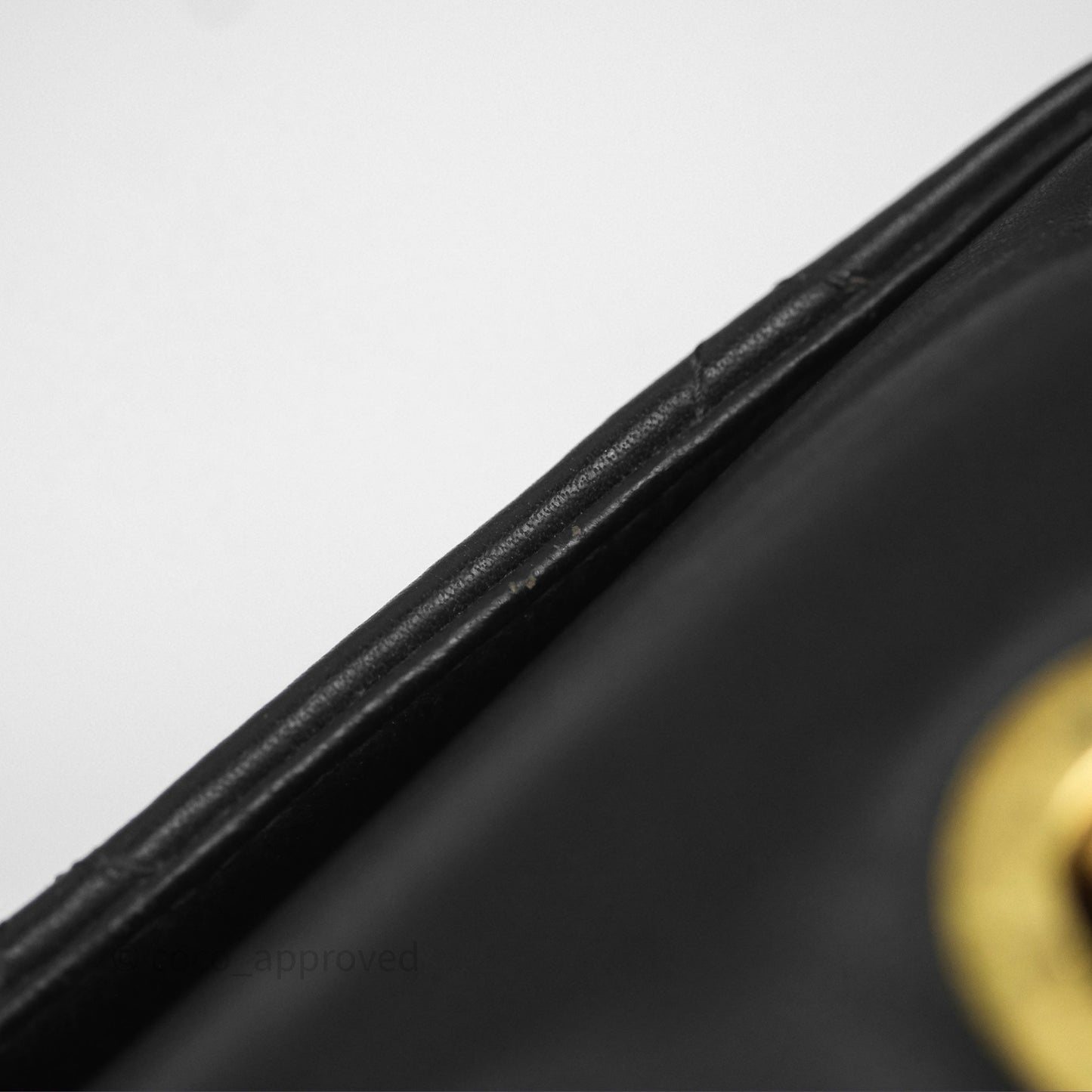 Chanel Vintage Maxi Quilted CC Flap Bag Black Lambskin Gold Hardware