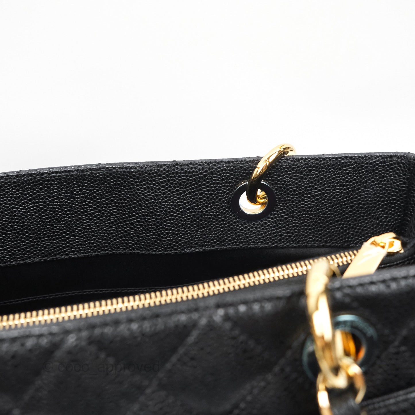 Chanel GST Black Caviar Gold Hardware