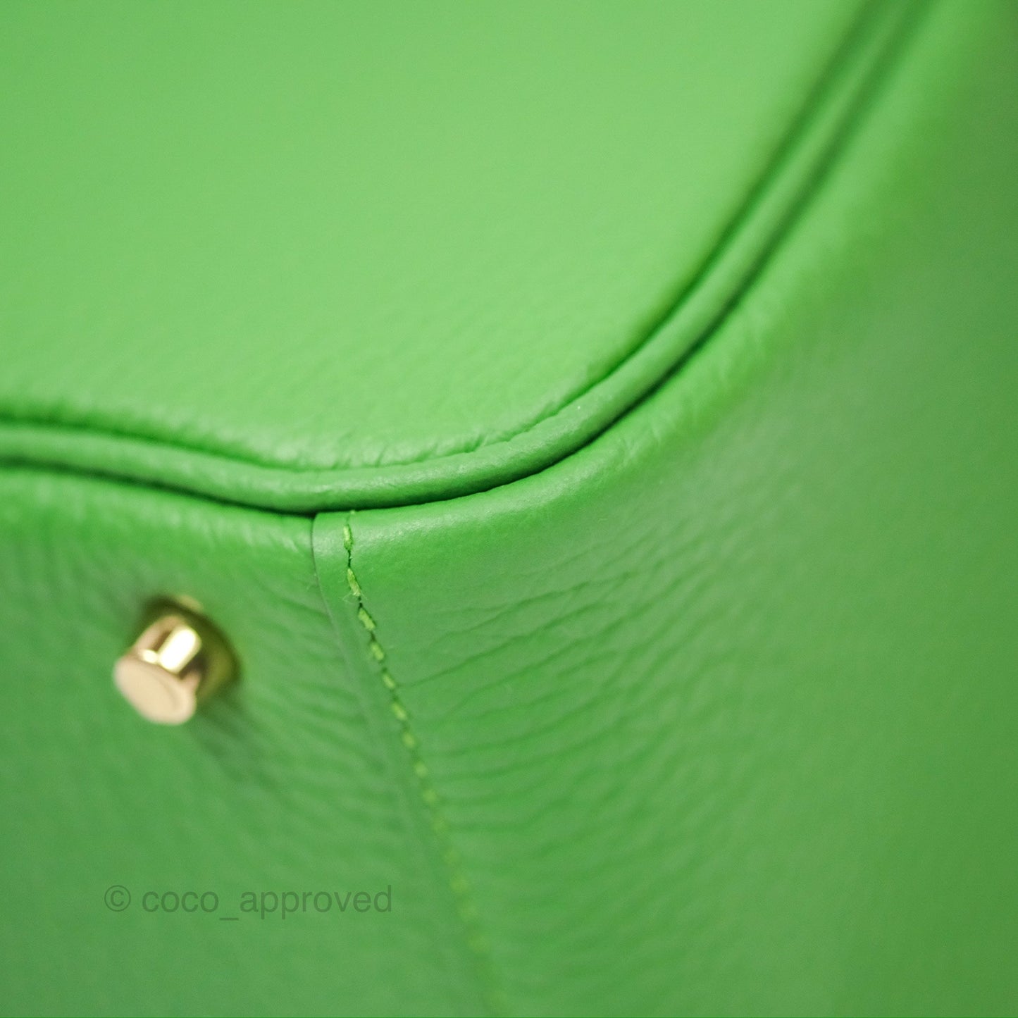Hermès Mini Lindy 20 Vert Yucca A8 Clemence Gold Hardware