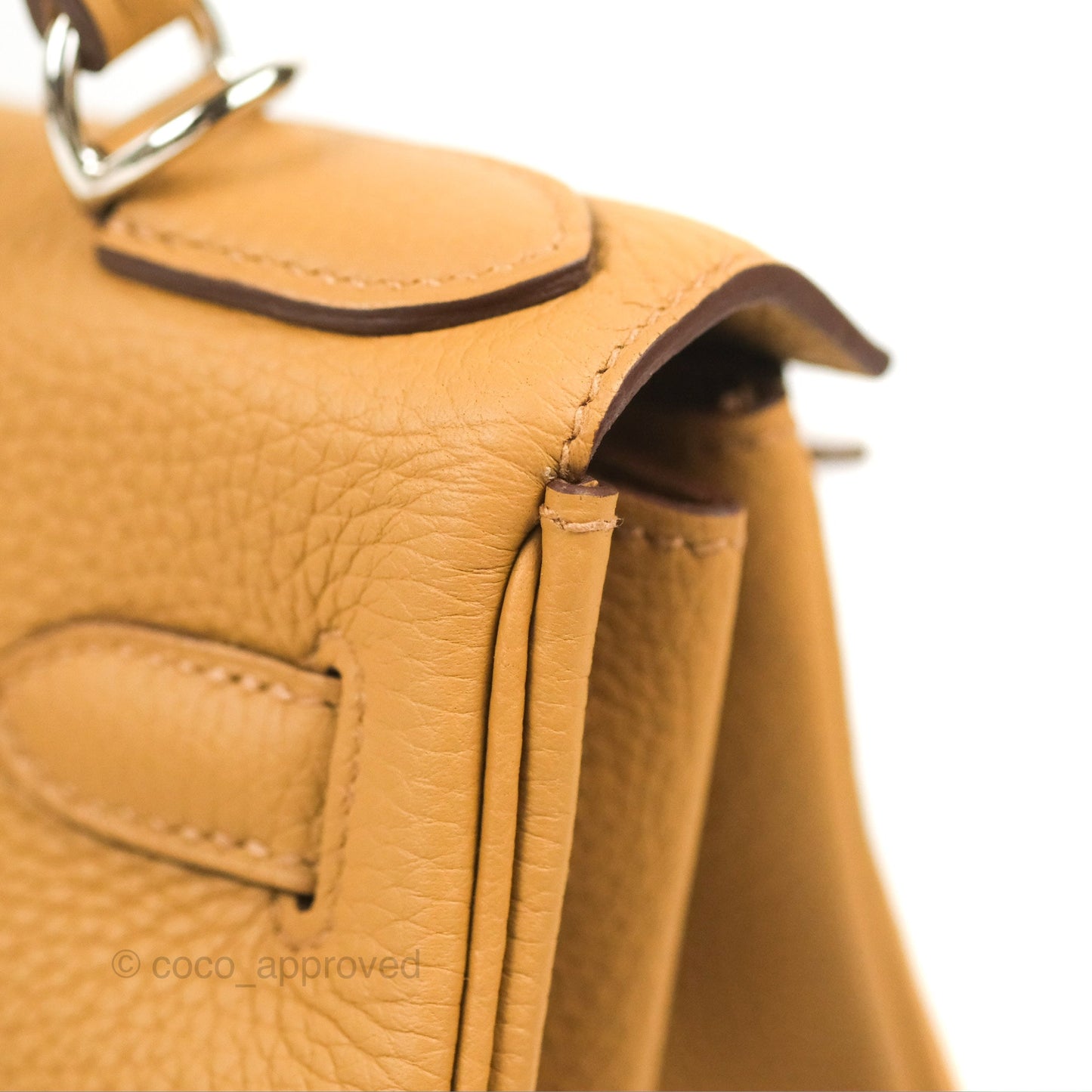 Hermès Kelly 28 Biscuit 48 Clemence Palladium Hardware