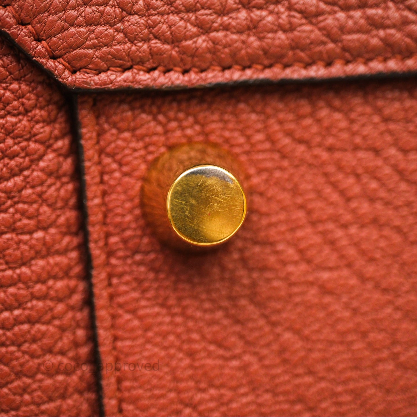 Celine Mini Belt Bag Brick Red Grained Goatskin Gold Hardware