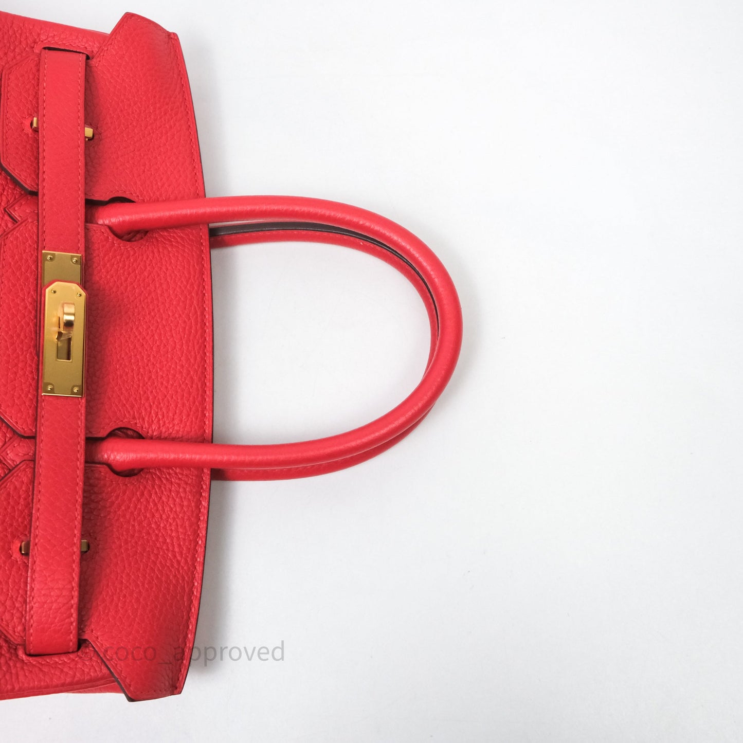 Hermes Birkin 30 Rouge Togo Gold Hardware