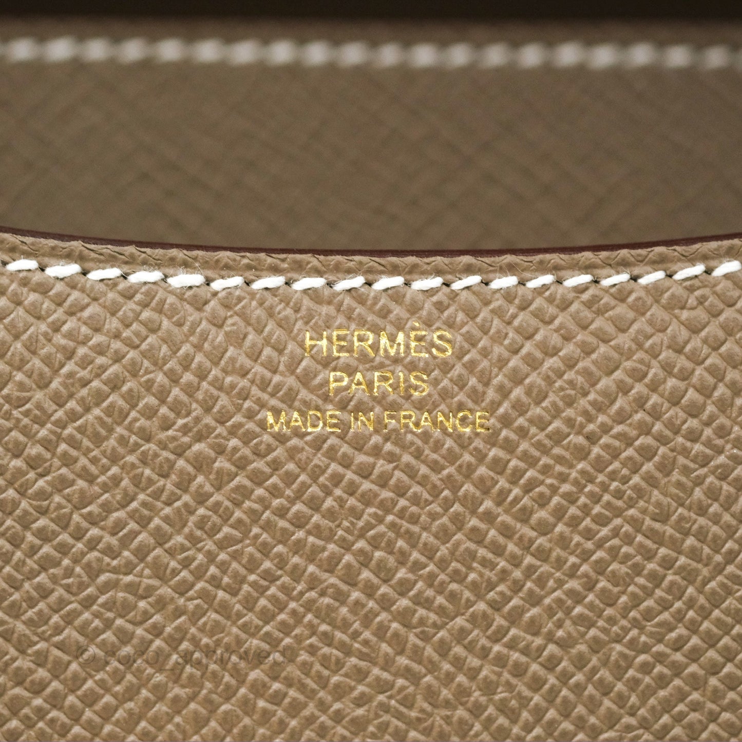 Hermès Constance Mini 18cm Mirror Etoupe Epsom Rose Gold Hardware