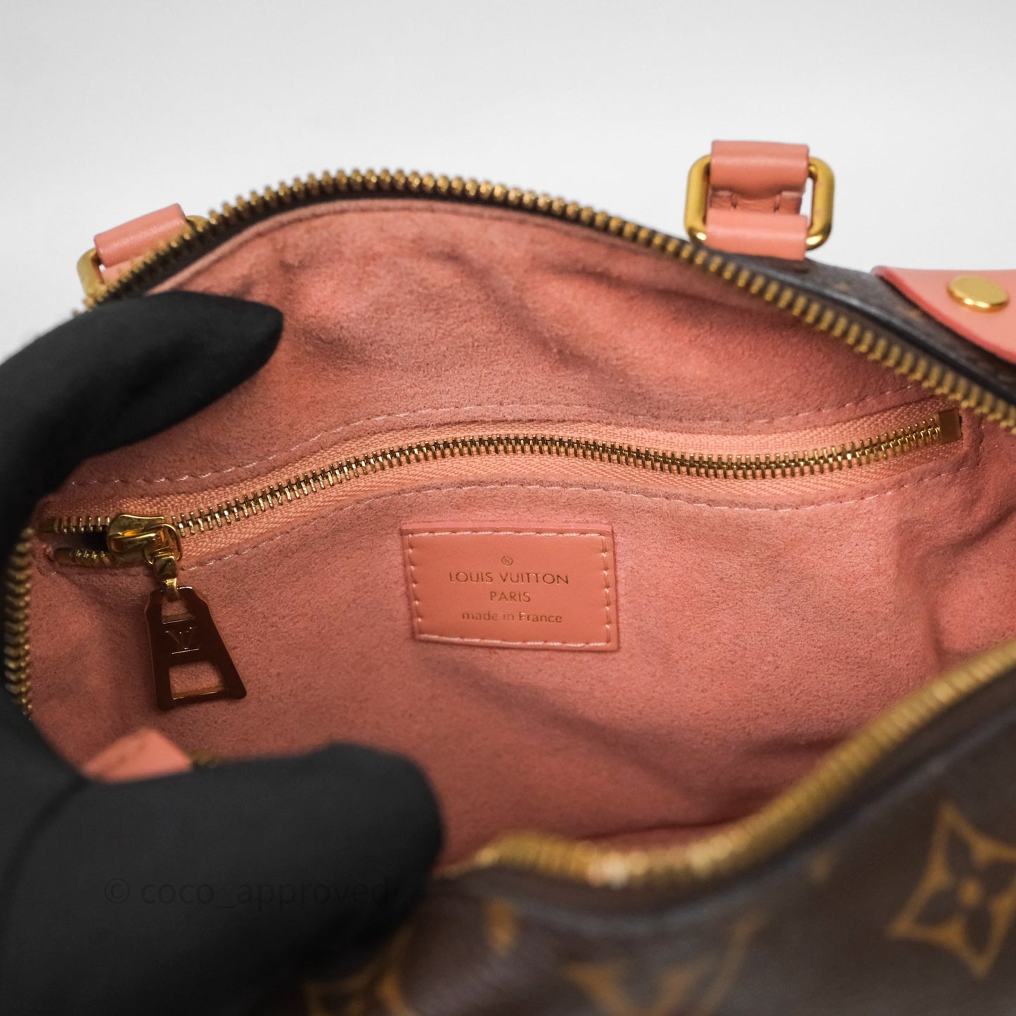 Louis Vuitton Petite Malle Souple Pink Monogram Canvas