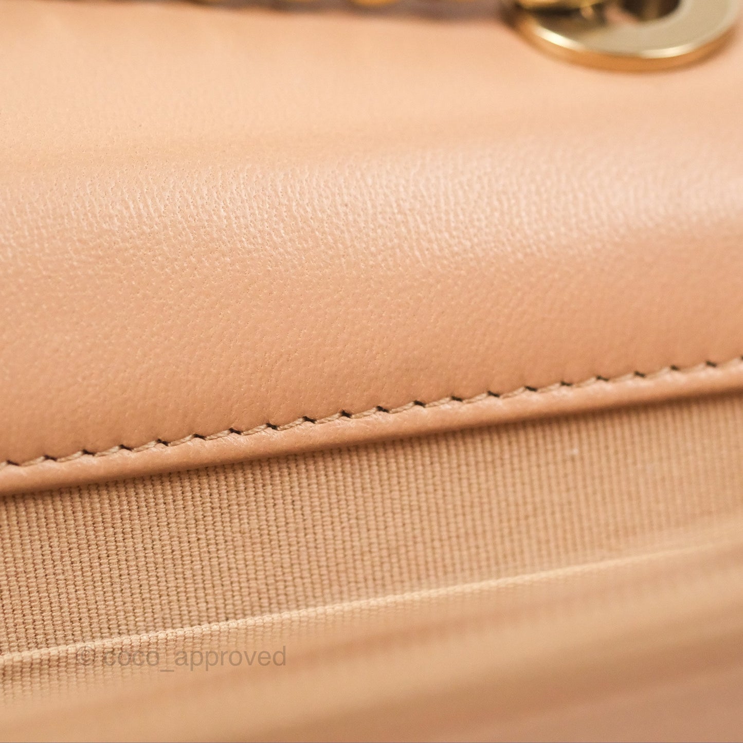 Chanel Trendy CC WOC Quilted Beige Lambskin Gold Hardware