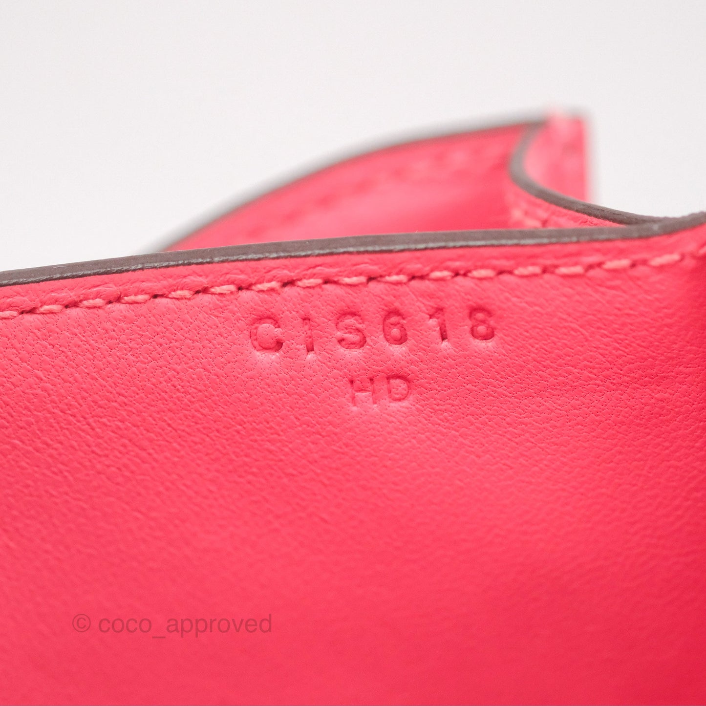 Hermès Constance Mini 18 Rose Azalee Evercolor Palladium Hardware