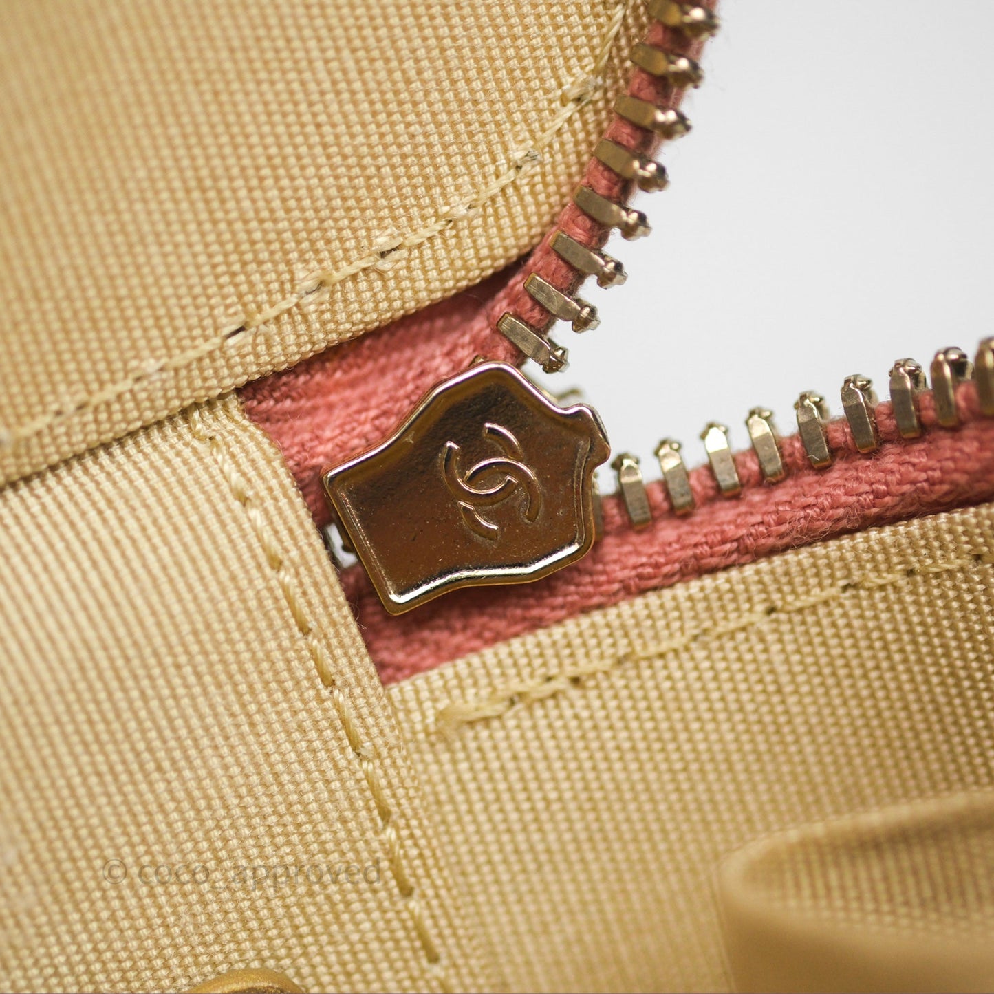 Chanel Mini Pearl Crush Vanity With Chain Pink Gold Hardware