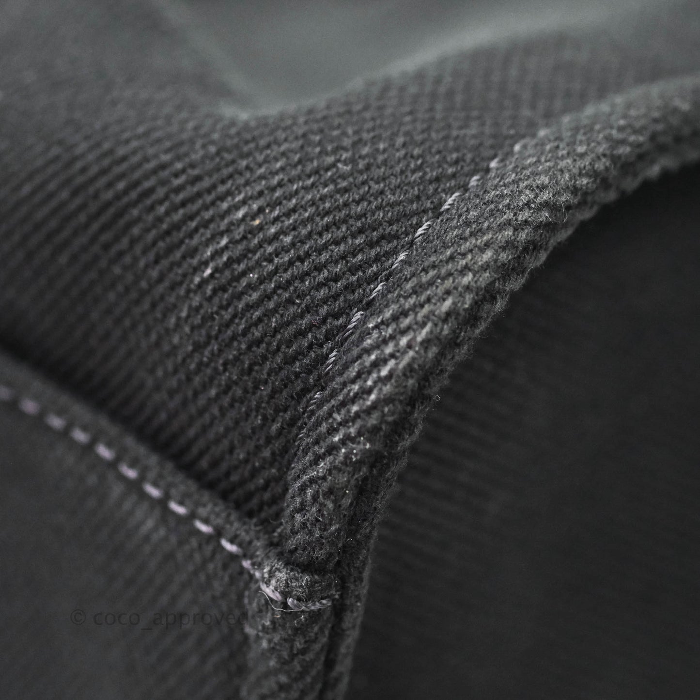 Chanel Medium Deauville Black Canvas Imitation Pearl