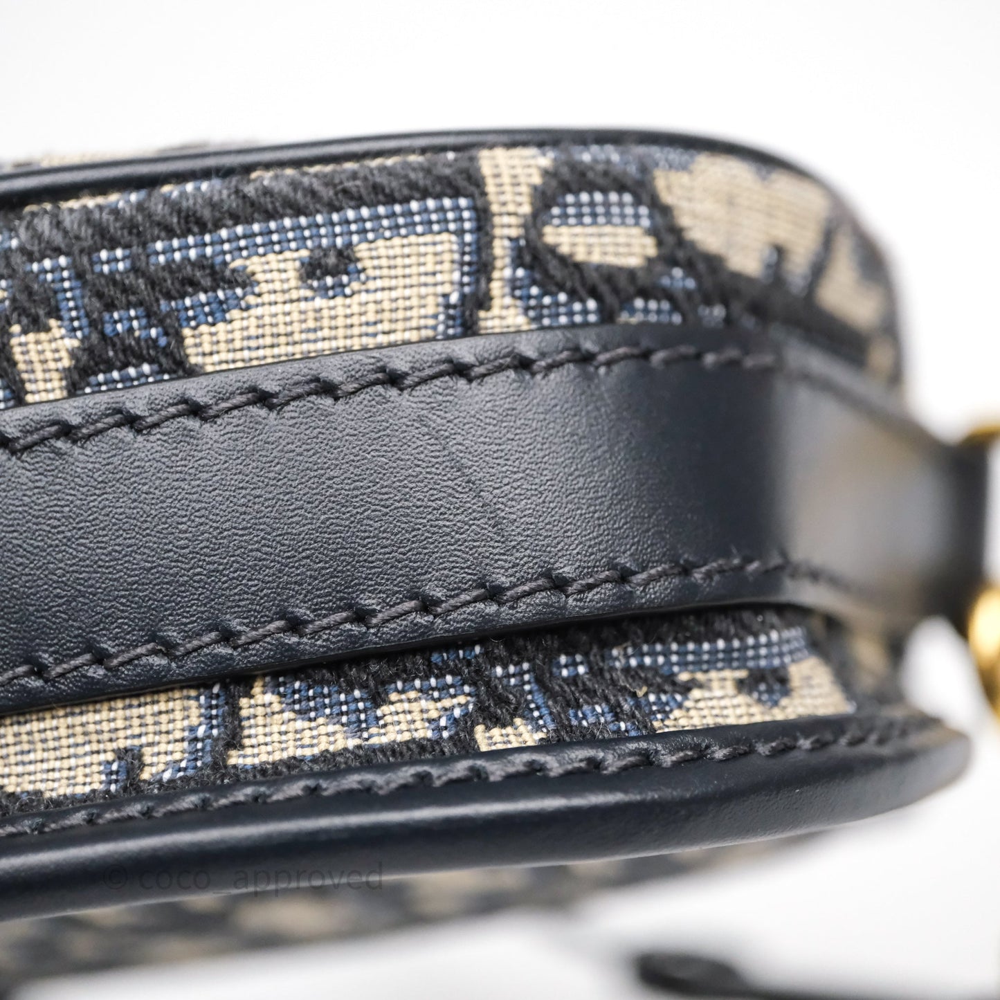 Christian Dior Bobby East-West Bag Blue Oblique Jacquard Canvas