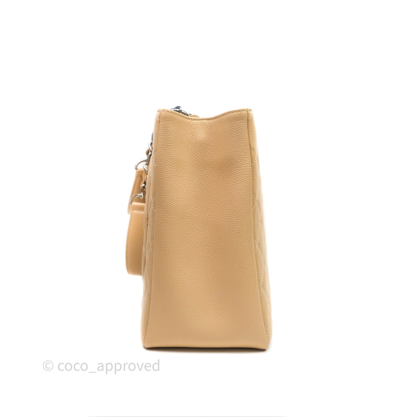 Chanel GST Beige Caviar Silver Hardware