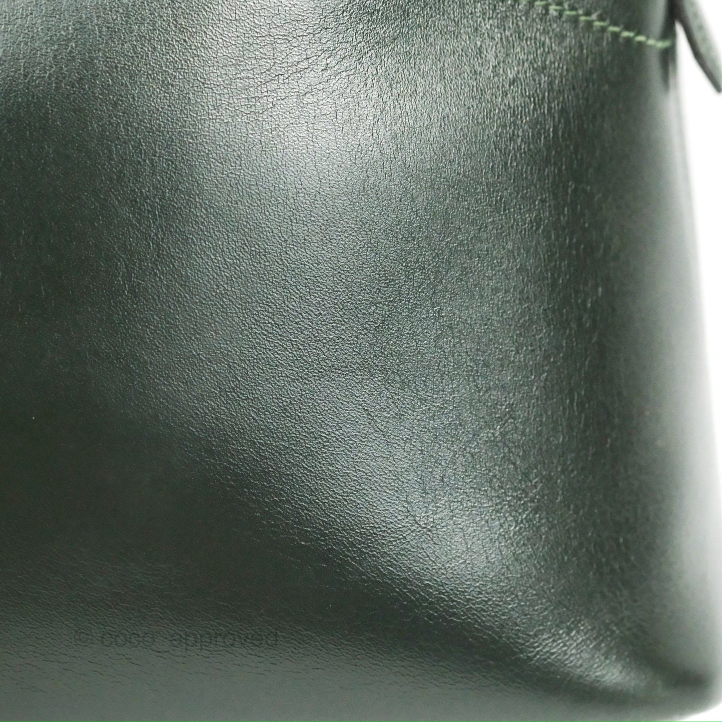 Hermès Vintage Bolide 27 Dark Green Box Leather Gold Hardware