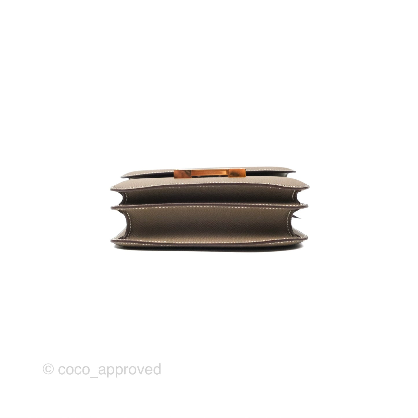 Hermès Constance Mini 18cm Mirror Etoupe Epsom Rose Gold Hardware