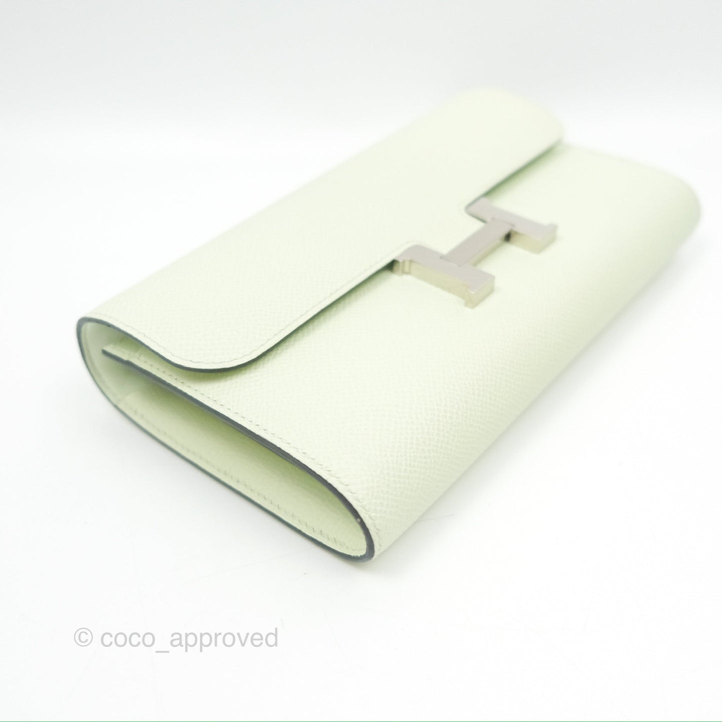 Hermès Constance To Go Wallet Vert Fizz Epsom Palladium Hardware
