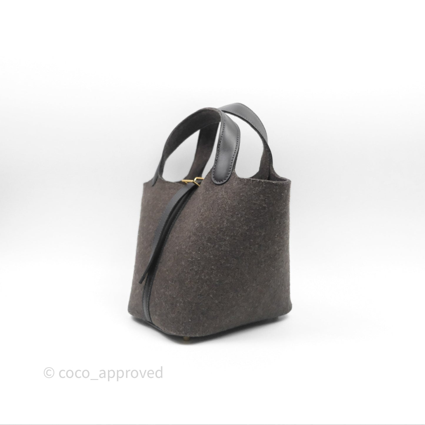 Hermès Picotin 18 Ebene 46 Wool Feutre Swift Gold Hardware