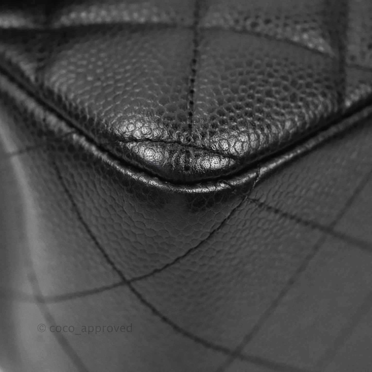 Chanel Jumbo Double Flap Black Caviar Silver Hardware⁣⁣