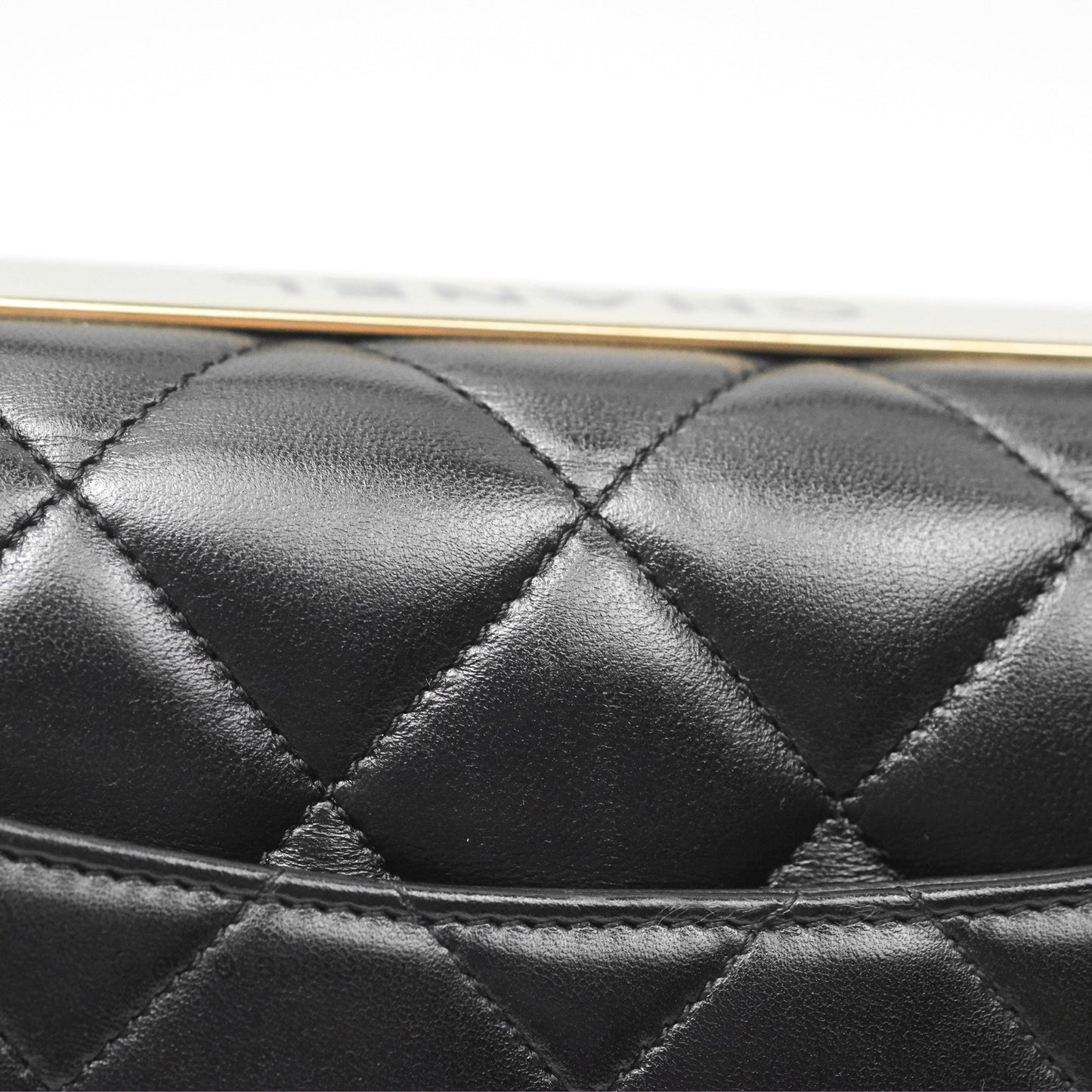 Chanel Small Trendy CC Black Lambskin Gold Hardware