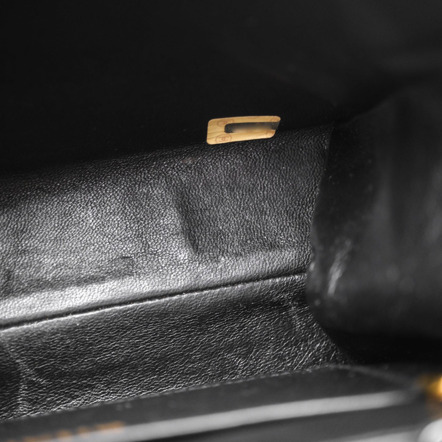 Chanel Vintage Small Flap Bag Black Grosgrain 24K Gold Hardware