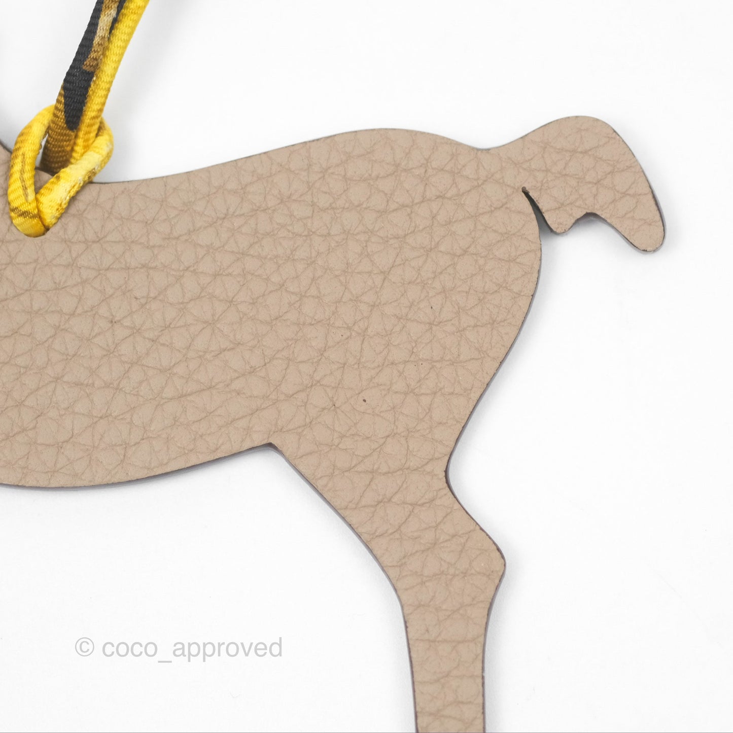 Hermès Petit H Horse Charm with Silk Twill Cord
