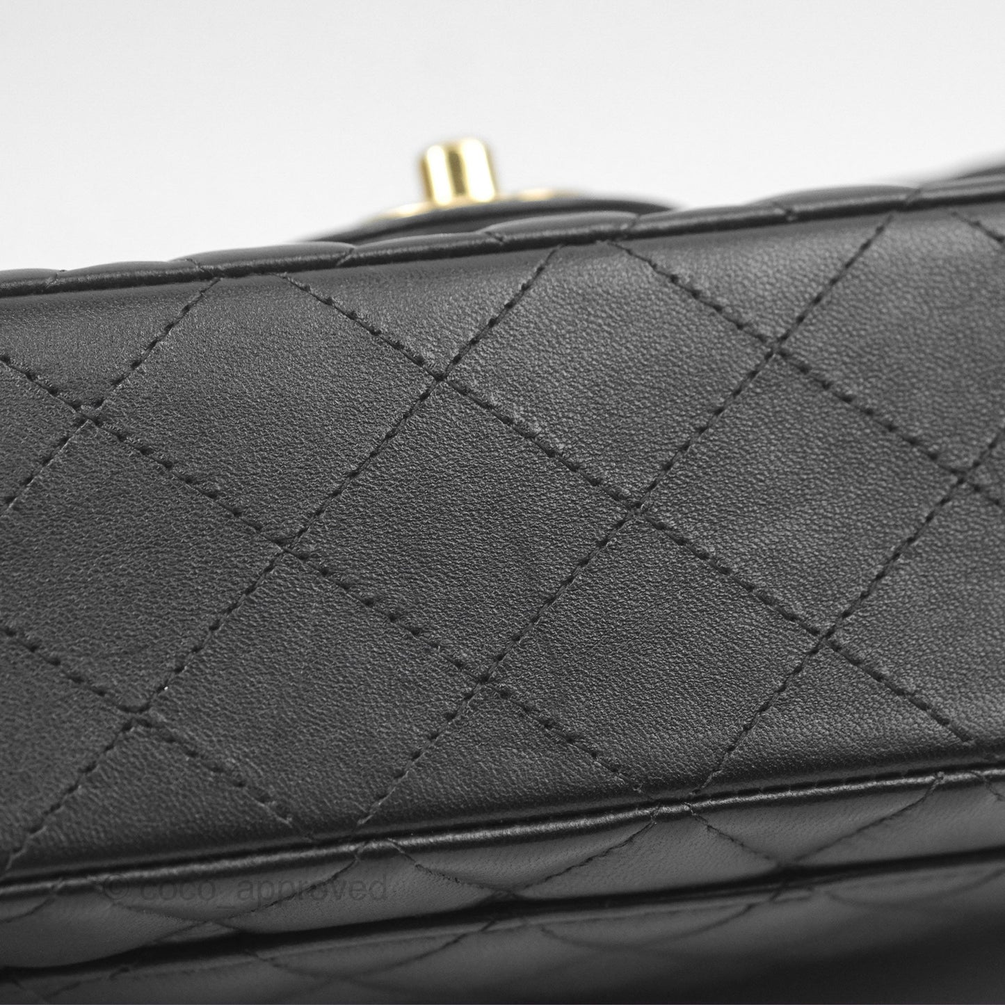 Chanel Small S/M Classic Flap Black Lambskin Gold Hardware