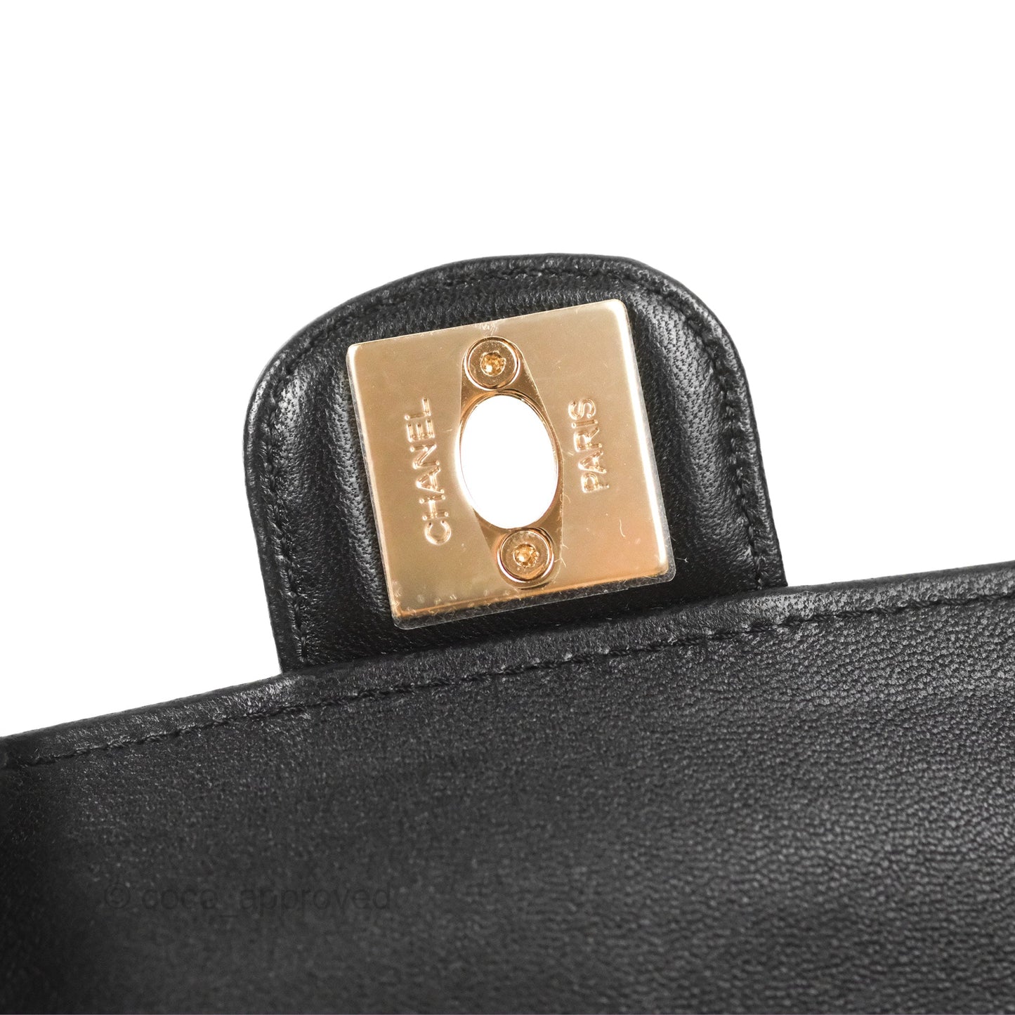 Chanel Small Heart Bag Black Lambskin Gold Hardware 22S